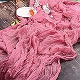 YMHPRIDE Lot de 2 Chemins de Table en étamine, 90 x