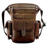 Le'aokuu Sacs en Cuir Véritable Messager Sac de Jambe