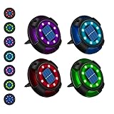 Lumière Solaire Extérieur Laliled 4PCS 12 LED 7 Couleurs
