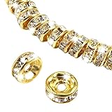 TOAOB 100pcs Rondelles Perles d'Espacement en Métal