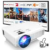 Projecteur HI-04 1080P Full HD Supportée, AKATUO Bluetooth