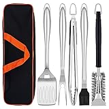 Herogo Lot de 6 ustensiles de barbecue en acier inoxydable