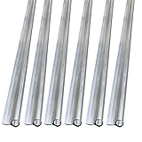 Lot de 6 rails de store en C - 6 x 60 cm - En aluminium
