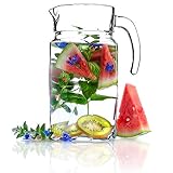 KADAX Pichet en Verre, Pichet à Eau avec bec verseur