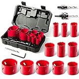 HYCHIKA Scie Cloche Bi-métal, 17 PCS Coffret de Scie