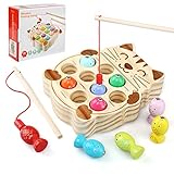 NEWSTYLE Jouets en Bois Jeu de Peche Magnetique, Jeux