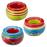 Lot de 3 cendrier tempête « Provence » - Diamètre :