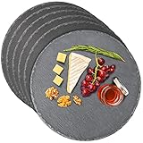 Assiette en Ardoise Ronde de 30 cm - Lot de 6 - Pour