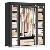 SONGMICS Armoire de Rangement en Tissu, Penderie avec