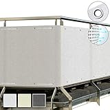 Sol Royal Brise Vue Balcon Extérieur 90x300 cm HDPE