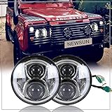 NSLUMO Defender Lot de 2 phares avant LED argentés