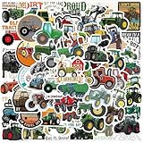 Lot de 60 Autocollants Tracteur, Autocollants Imperméablesautocollants
