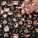 156 Pièces Strass en Verre de Couture Transparent Strass