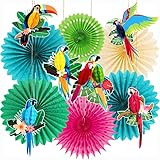 SUNBEAUTY Lot de 12 décorations de fête hawaïenne,