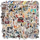 Ensemble d'autocollants vintage, 100 autocollants de