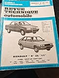 Manuel de Réparation Renault 9 et 11, Moteurs 1108,