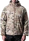 NXDRS Veste tactique militaire pour hommes Veste Softshell
