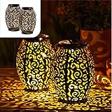 Gadgy Lot de 2 Lanternes Solaires Marocaines – Lampes