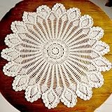 Yizunnu Nappe en Dentelle Ronde Vintage Faite à la
