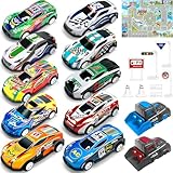 TOYABI Coffret Petite Voiture Enfant, 10 Petites Voitures
