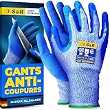 S&R Gants de Travail Anti Coupures Protection 5. Gants
