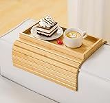 Kssiaz Table Bouts de Canapé de Salon, Plateau d'Accoudoir