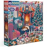 eeboo - English Cottage Christmas - Puzzle 1000 Pièces