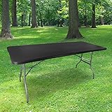Table Pliante 180 cm d'Appoint Rectangulaire Noire