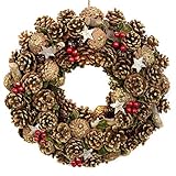 GreenBrokers Couronne de Noël à Suspendre de qualité