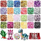 LOMIMOS 16000 PCS Sequins à Coudre,6 mm Paillettes