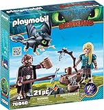 Playmobil - Harold et Astrid avec Bébé Dragon - 70040,