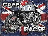 Norton Cafe Racer Grand Panneau Métallique 400mm x