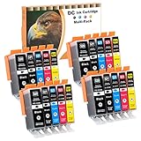 D&C 20x Cartouches d'encre compatibles pour Canon PGI-520