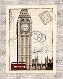 Impression sur toile avec boîte américaine London Memories