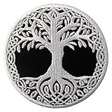 Patch brodé en forme de Yggdrasil, l'Arbre de Vie en