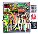 Afishup Leurres de pêche Kit 273 pcs/lot Boîte d'accessoires