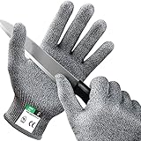 Uktunu Gants Anti-Coupures Taille-XL, Gants de Travail