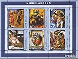 Guinée-Bissau 1678-1683 Feuille Miniature 2001 Michel-Ange-Peintures