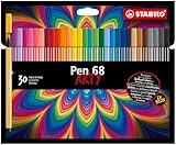 STABILO Feutre dessin Pen 68 - Etui carton ARTY x 30