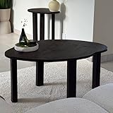 Table basse Haricot en chêne massif – design organic