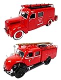 OPO 10 - Lot de 2 camions de Pompiers 1/43 Compatible