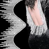 MINGZE 91cm Chaîne Gland Strass, Cristal Paillettes